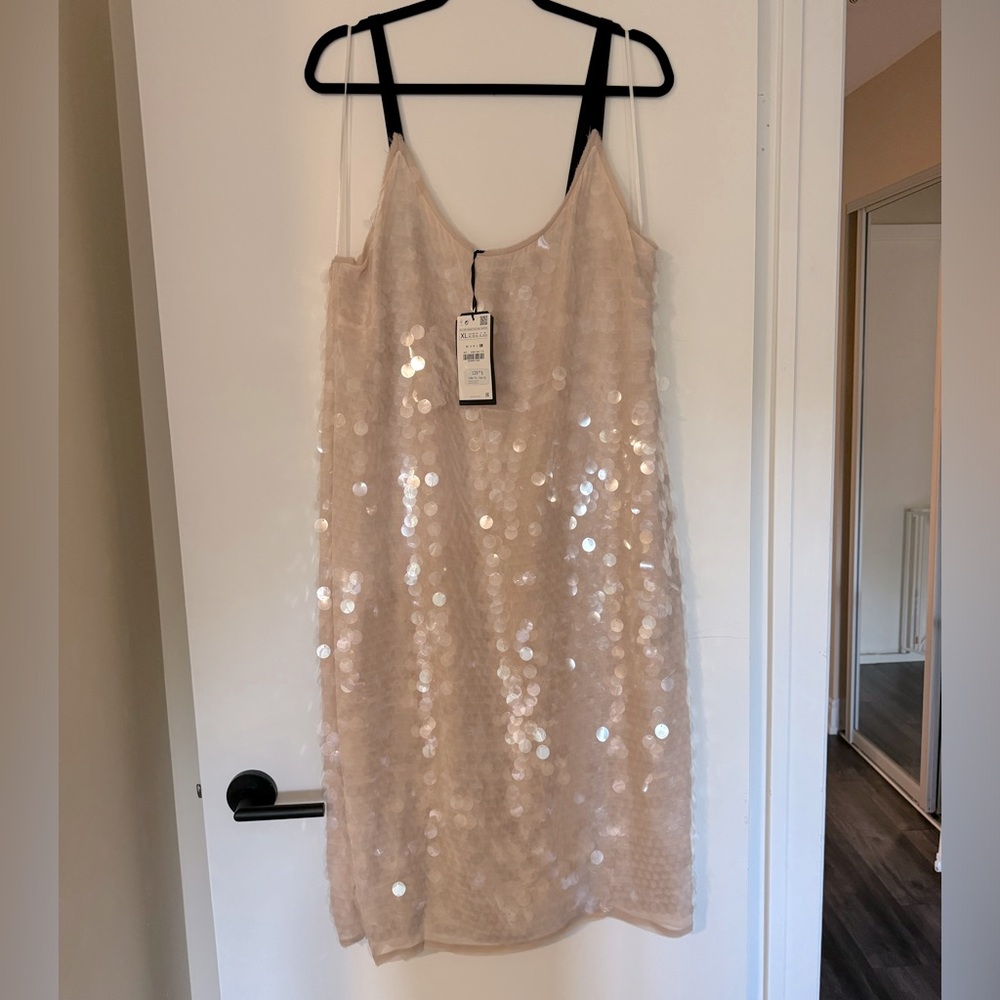 Zara Sequin Cocktail Dress
